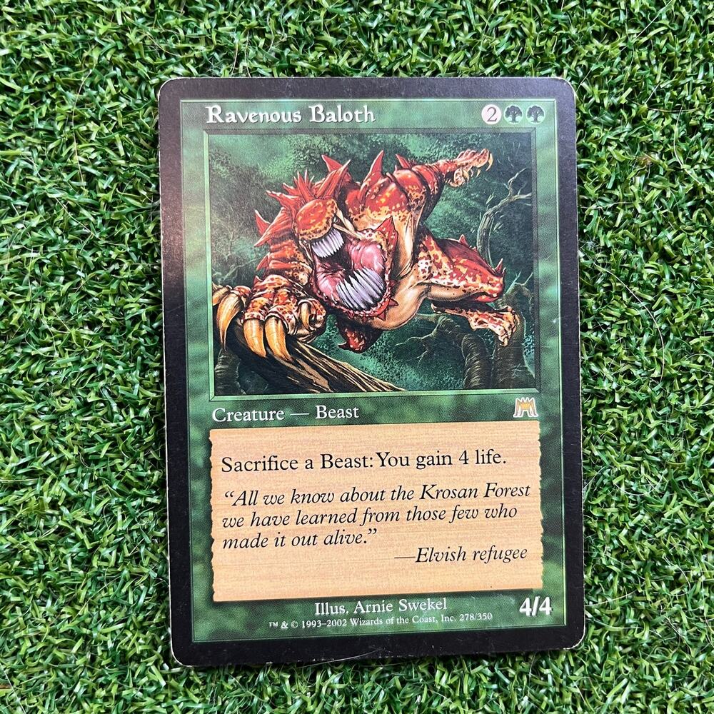 MTG Ravenous Baloth Onslaught 278/350 Rare Beast Green Magic The Gathering LP